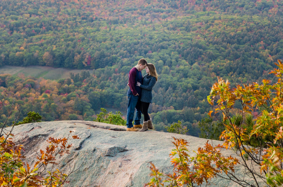 Colleen & Kevin’s Mountain Top Fall Engagement Session