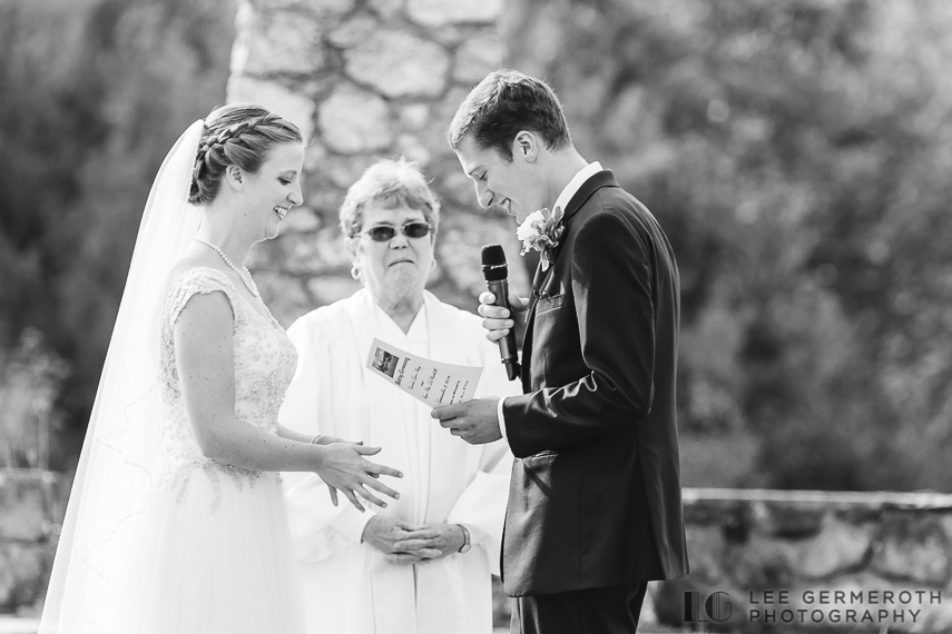 Reading vows - Shattuck Wedding Photography in Jaffrey, NH by Lee Germeroth Photography