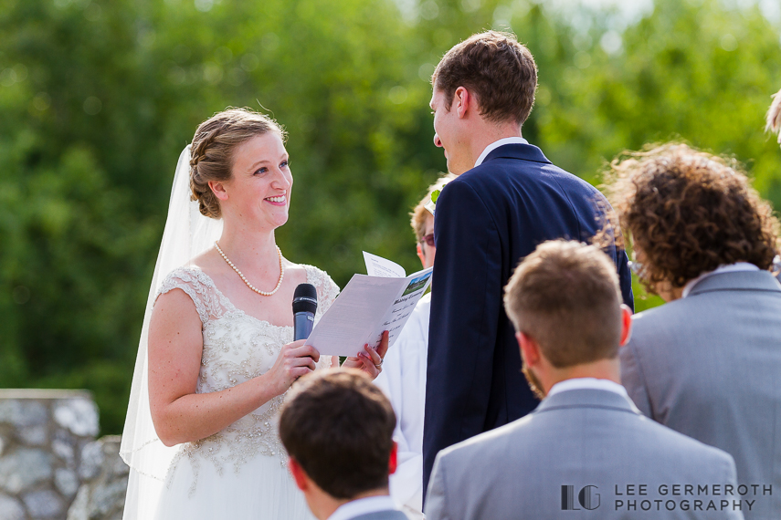 Reading vows - Shattuck Wedding Photography in Jaffrey, NH by Lee Germeroth Photography