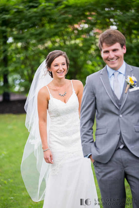 First Look -- South Berwick Maine Wedding Photography by Lee Germeroth Photography