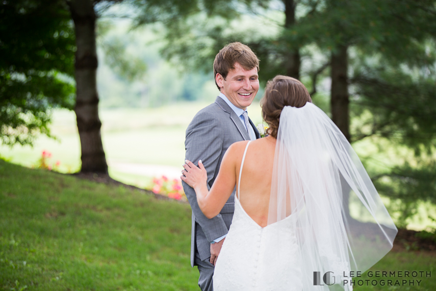 First Look -- South Berwick Maine Wedding Photography by Lee Germeroth Photography