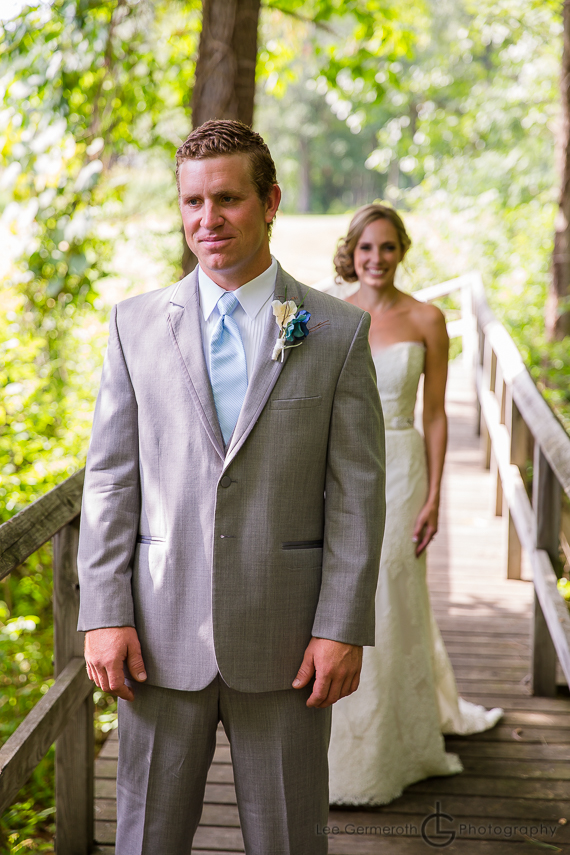 First Look - Sterling MA Wedding Photographer Lee Germeroth - Caitlin Josh