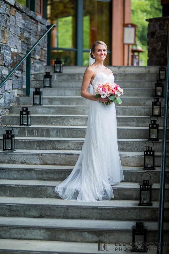 Bridal Portrait - Stowe Mountain Resort Wedding by Lee Germeroth Photography