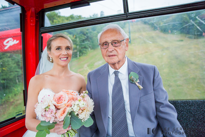 Bride and father - Stowe Mountain Resort Wedding by Lee Germeroth Photography