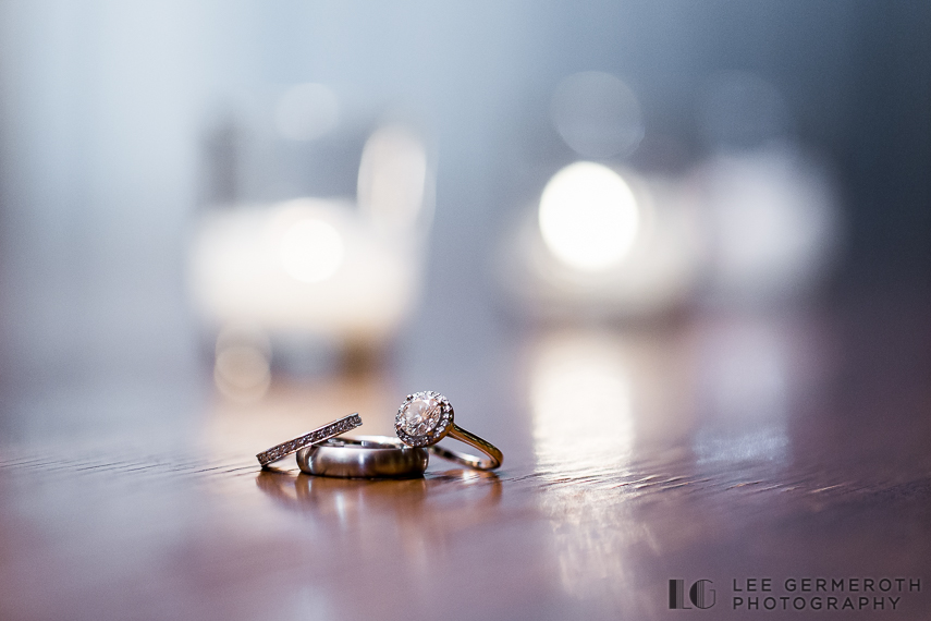 Ring Detail Shot - Stowe Mountain Resort Wedding by Lee Germeroth Photography
