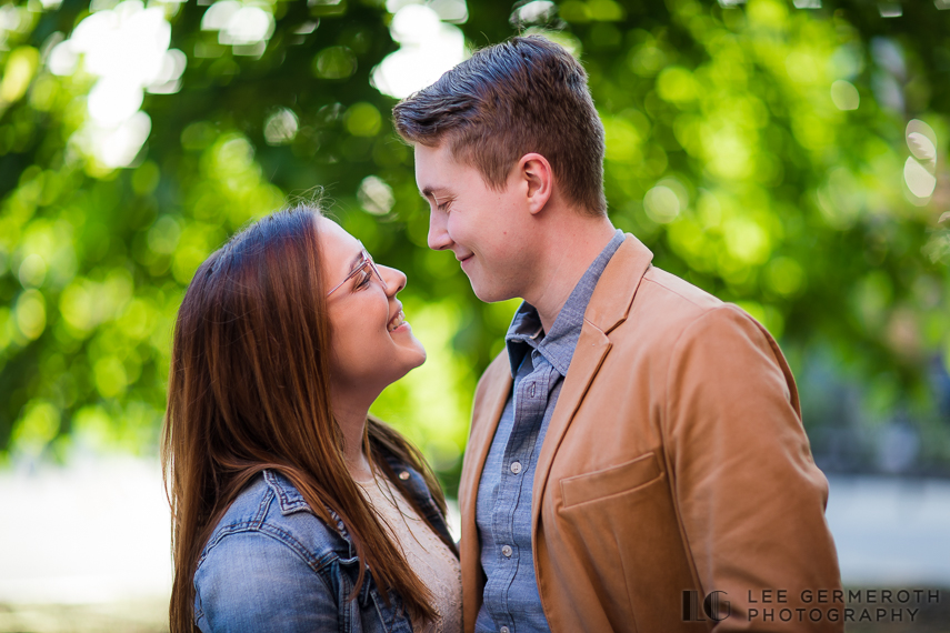Looking at each other -- UNH Durham NH Engagement Session by Lee Germeroth Photography