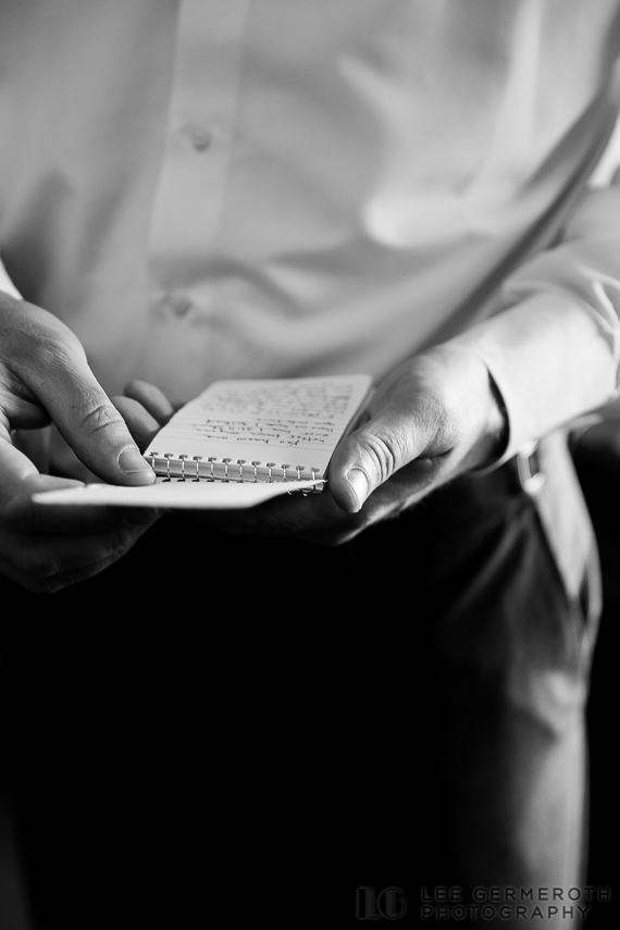 Groom Detail - Walpole New Hampshire Wedding by Lee Germeroth Photography