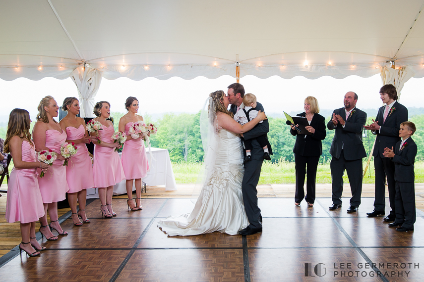 First Kiss - Walpole New Hampshire Wedding by Lee Germeroth Photography