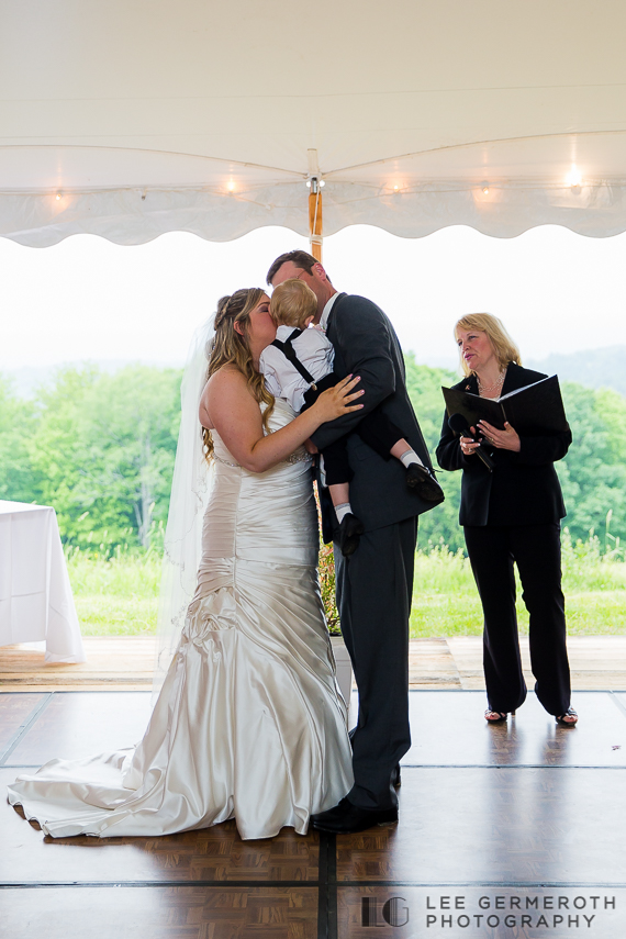 First Kiss - Walpole New Hampshire Wedding by Lee Germeroth Photography