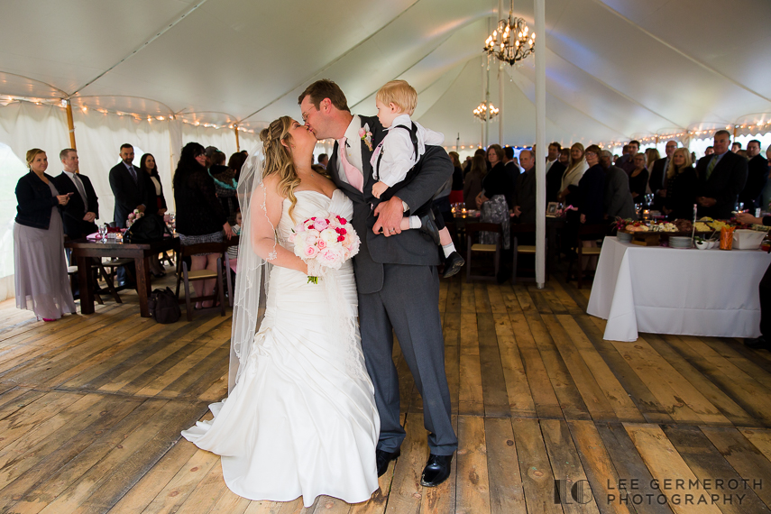 Walking out of Ceremony - Walpole New Hampshire Wedding by Lee Germeroth Photography