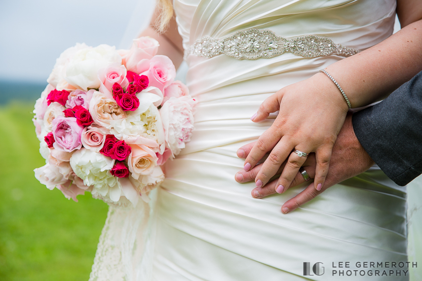 Ring and Flower Bouquet - Walpole New Hampshire Wedding by Lee Germeroth Photography