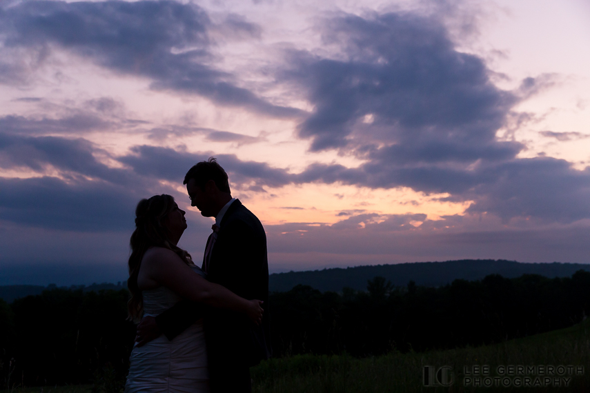 Sunset Shiliouette - Walpole New Hampshire Wedding by Lee Germeroth Photography