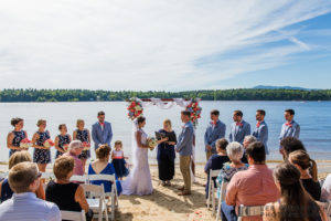 Ceremony -- Woodbound Inn NH Wedding Photography by Lee Germeroth Photography