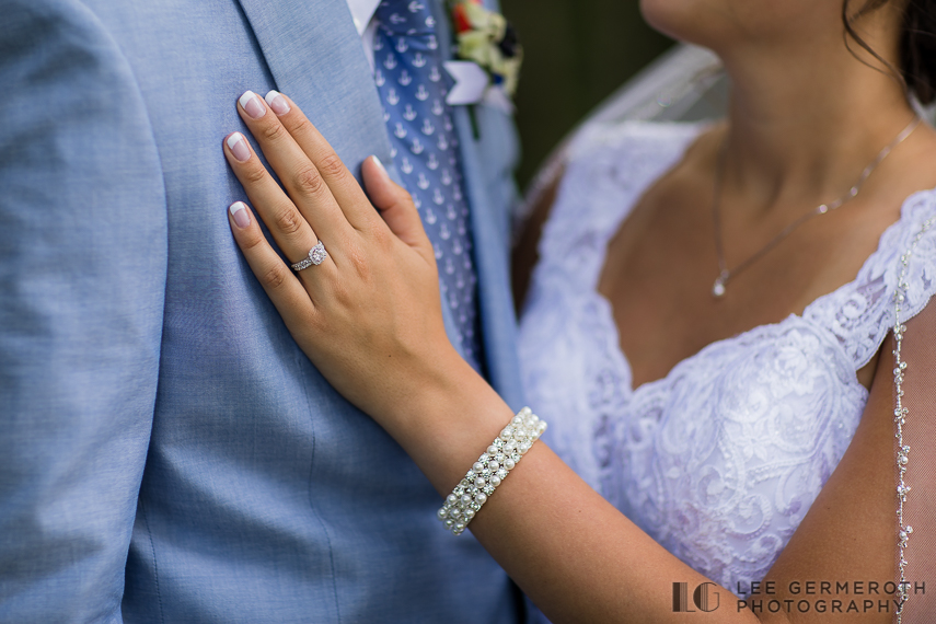 Detail photo of rings -- Woodbound Inn NH Wedding Photography by Lee Germeroth Photography