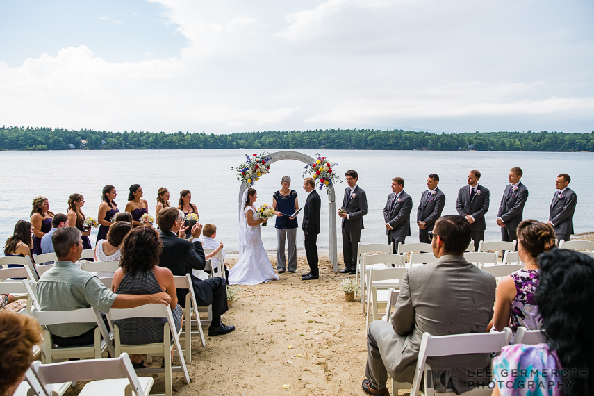 Ceremony - Woodbound Inn Rindge Wedding by Lee Germeroth Photography