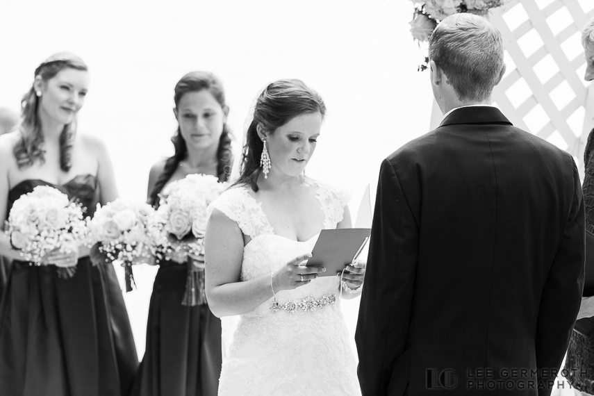 Ceremony - Woodbound Inn Rindge Wedding by Lee Germeroth Photography